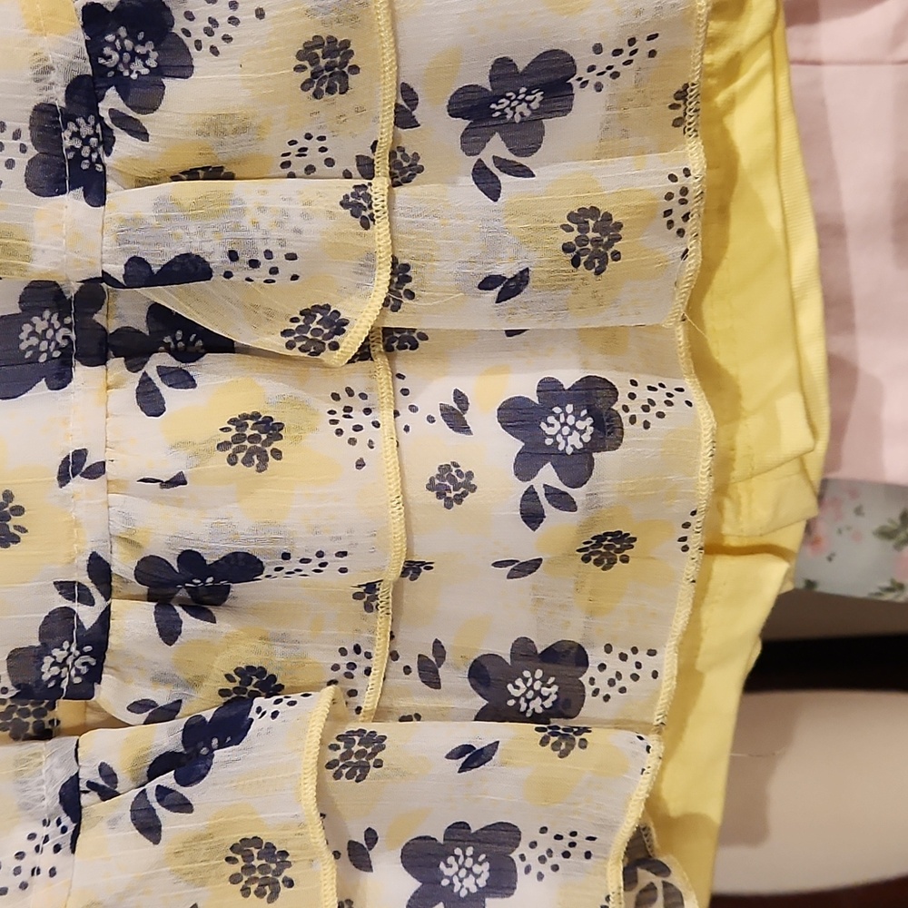 NEW GIRLS DDG DARLINGS 2 PC DRESS & SHORT SET S 12M A PINK OR YELLOW SIZE 12M - Picture 5 of 6